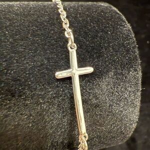 Sterling Silver Cross Bracelet